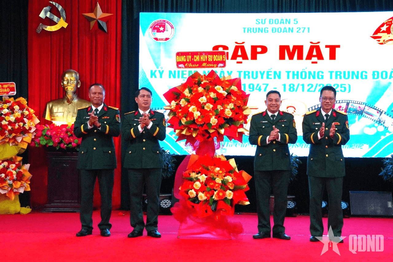 Gặp mặt kỷ niệm 78 năm Ngày truyền thống Trung đoàn 271 (Sư đoàn 5, Quân khu 7)