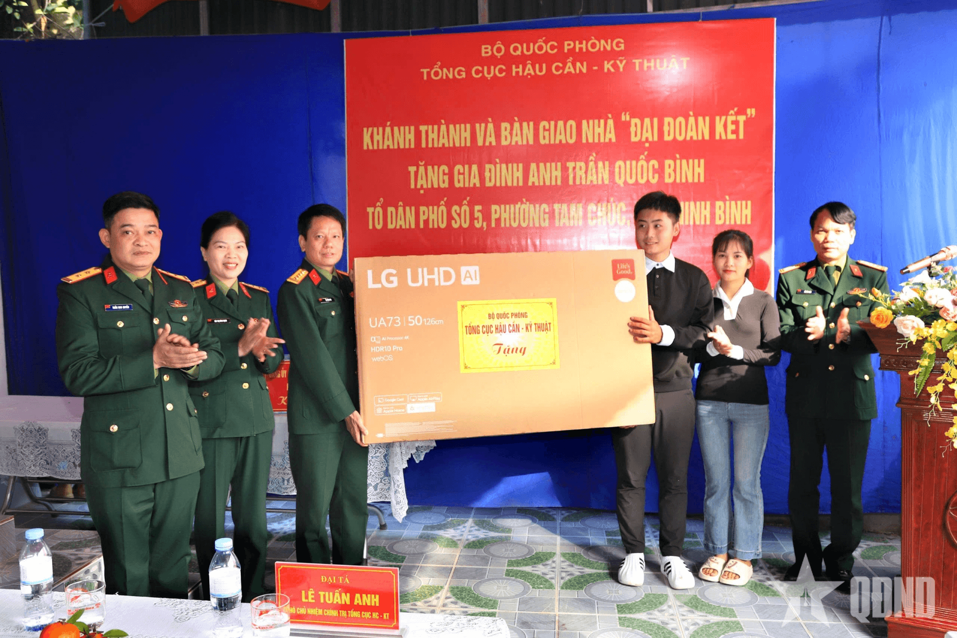 Tổng cục Hậu cần - Kỹ thuật khánh thành, bàn giao “Nhà đại đoàn kết” tại Ninh Bình