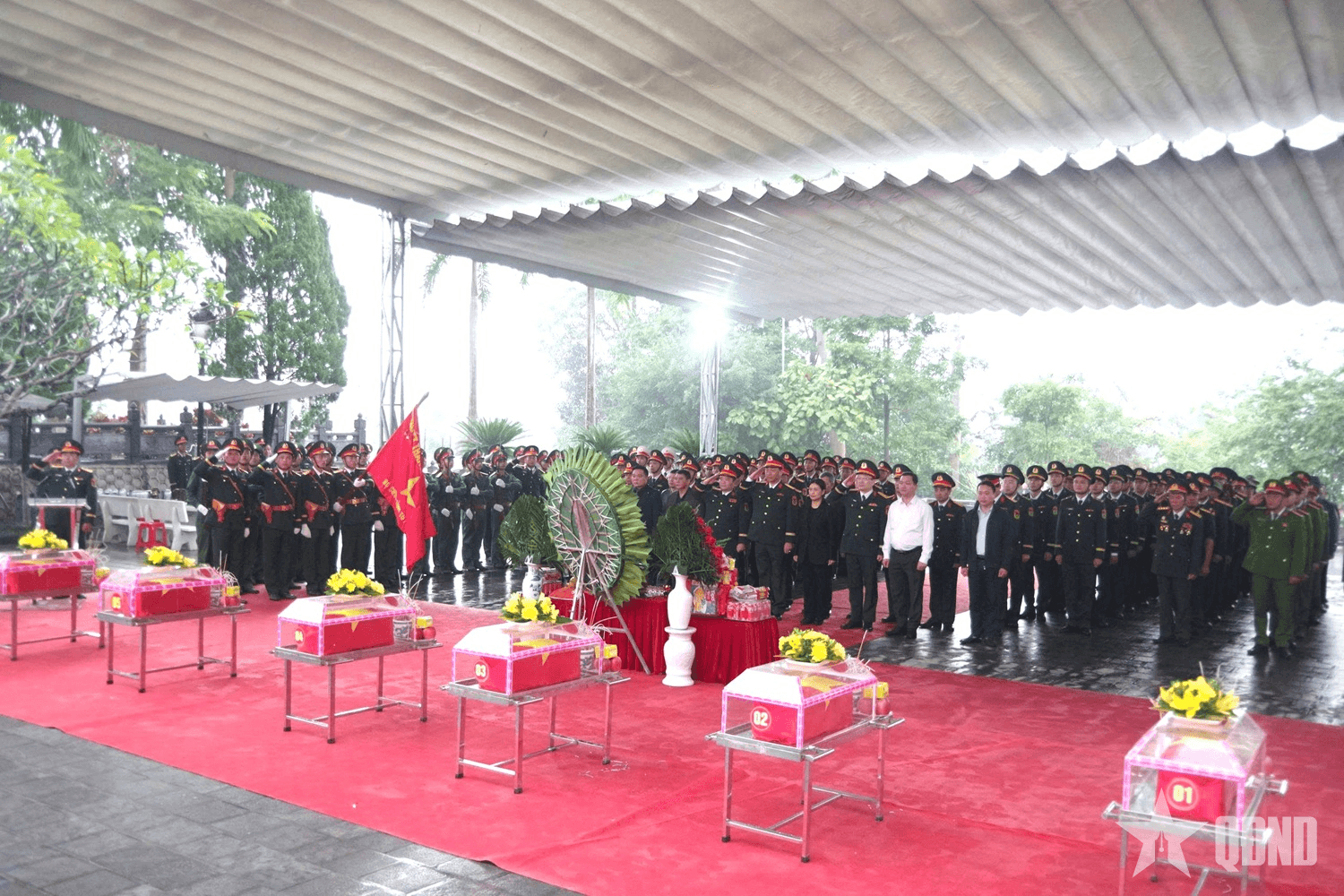 Tuyên Quang: Truy điệu và an táng 6 hài cốt liệt sĩ tại Nghĩa trang Liệt sĩ Quốc gia Vị Xuyên
