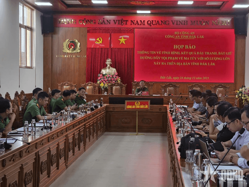 Công an tỉnh Đắk Lắk thông tin về triệt phá vụ án ma túy đặc biệt lớn