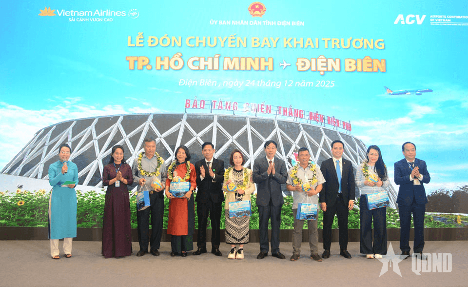 Điện Biên: Khai trương đường bay TP Hồ Chí Minh - Điện Biên