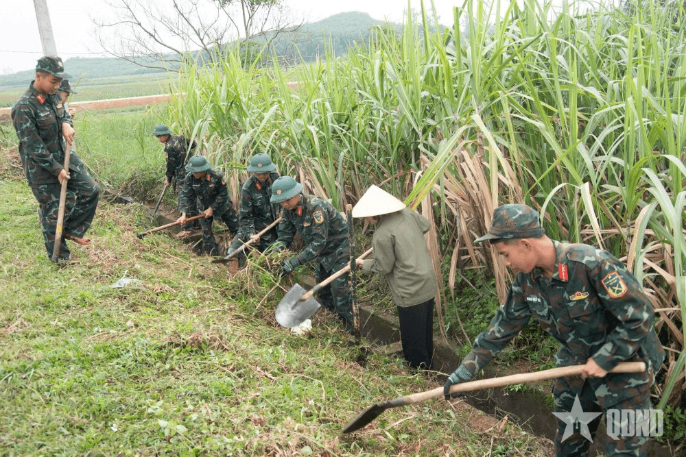 Các anh về xóm làng thêm khang trang, ấm áp