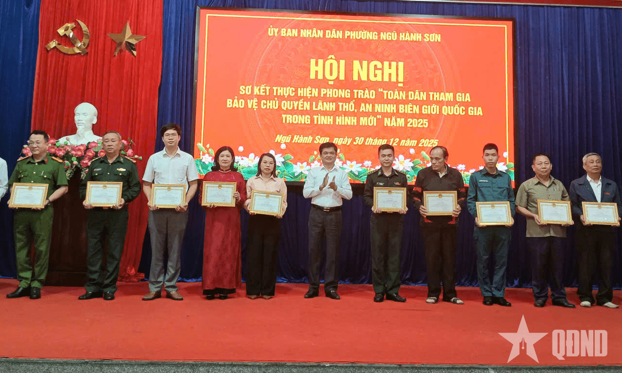 Phường Ngũ Hành Sơn phát huy sức mạnh toàn dân tham gia bảo vệ chủ quyền, an ninh biên giới