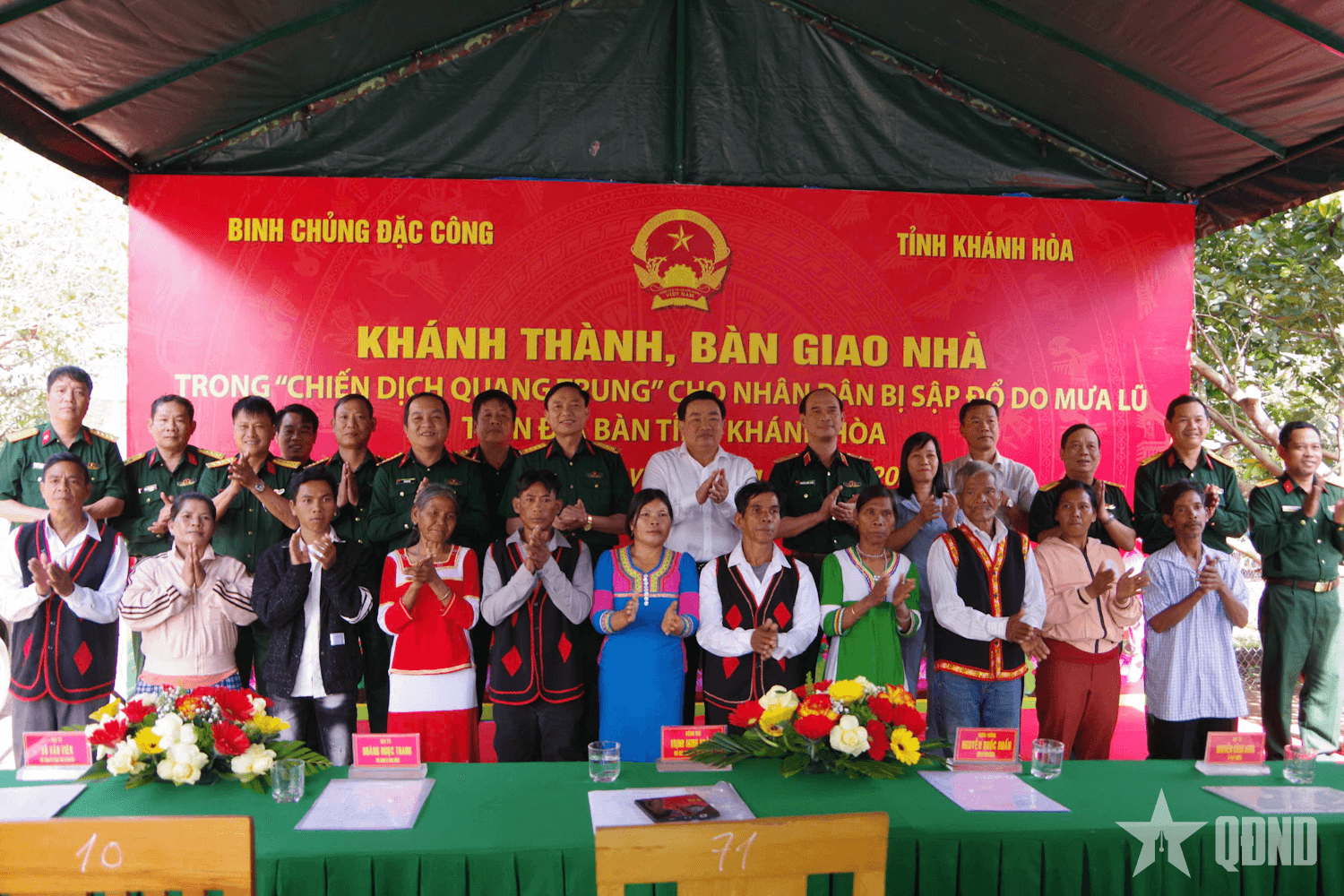 Binh chủng Đặc công: Vượt chỉ tiêu trong sửa chữa và xây mới nhà cho người dân vùng lũ
