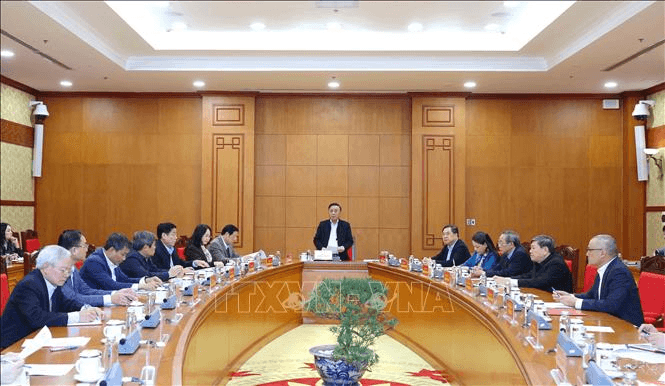 Thường trực Ban Bí thư Trần Cẩm Tú chủ trì họp rà soát công tác chuẩn bị Đại hội XIV của Đảng
