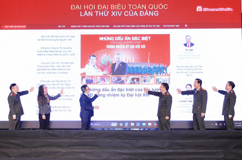Ra mắt chuyên trang về Đại hội XIV của Đảng trên Báo điện tử Công an nhân dân