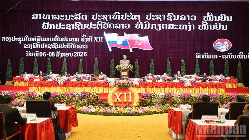 Đại hội XII Đảng Nhân dân Cách mạng Lào: Thông qua 4 văn kiện quan trọng trong ngày làm việc thứ nhất