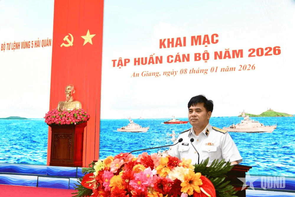 Vùng 5 Hải quân khai mạc tập huấn cán bộ năm 2026