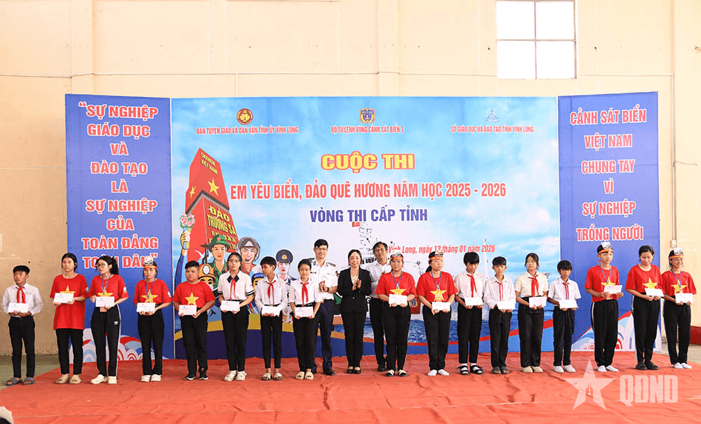 Vùng Cảnh sát biển 3 với cuộc thi “Em yêu biển, đảo quê hương” tại Vĩnh Long, Đồng Tháp