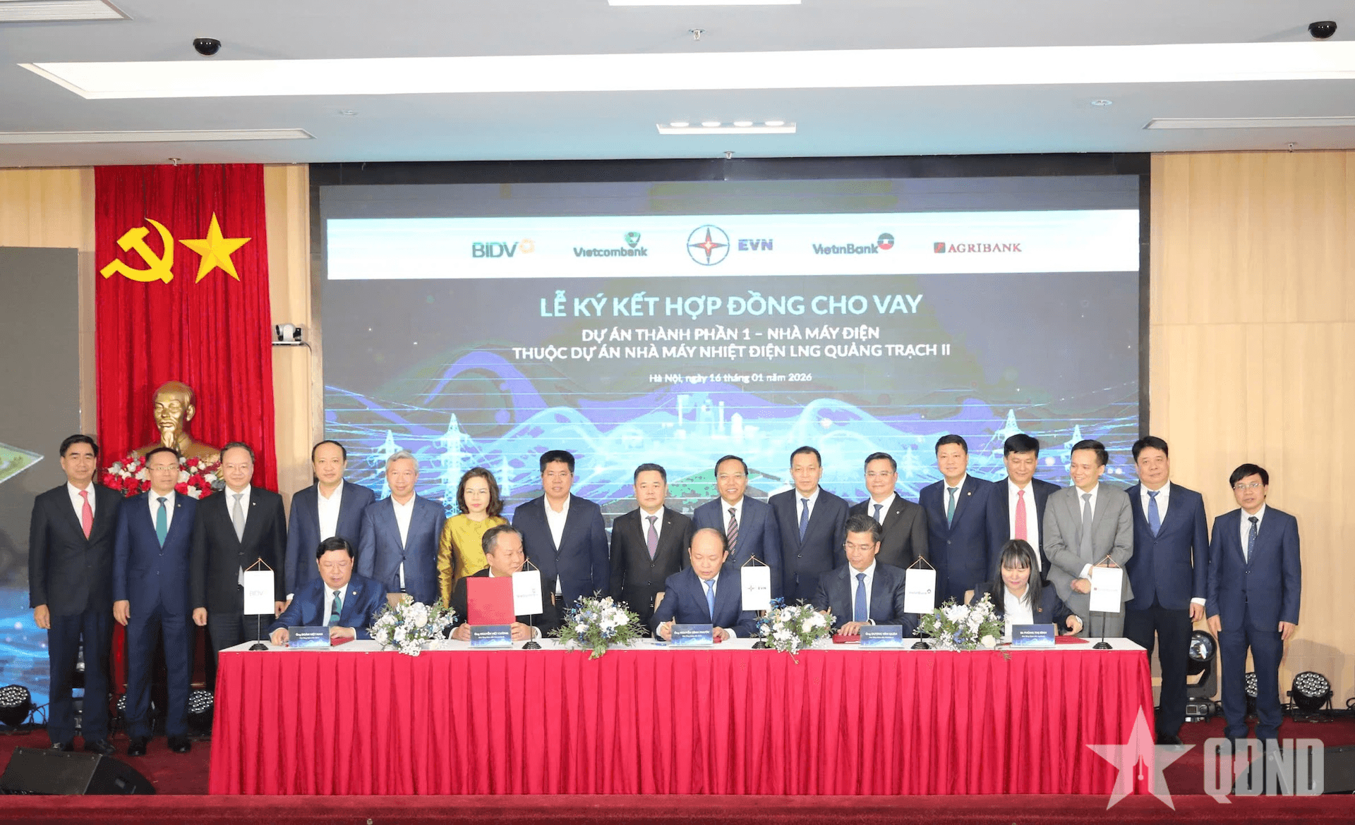 EVN ký hợp đồng vay vốn cho Dự án Nhà máy Nhiệt điện LNG Quảng Trạch II