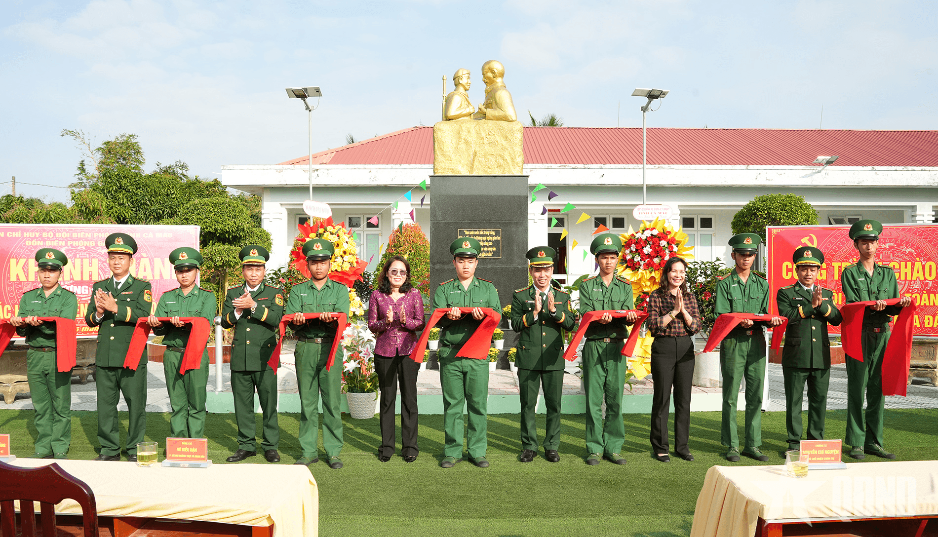Cà Mau: Khánh thành tượng đài “Bác Hồ với chiến sĩ Biên phòng”