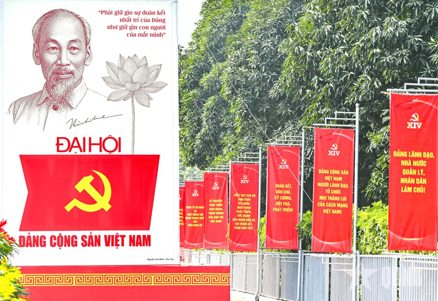 Hà Nội rực rỡ sắc màu chào mừng Đại hội XIV của Đảng