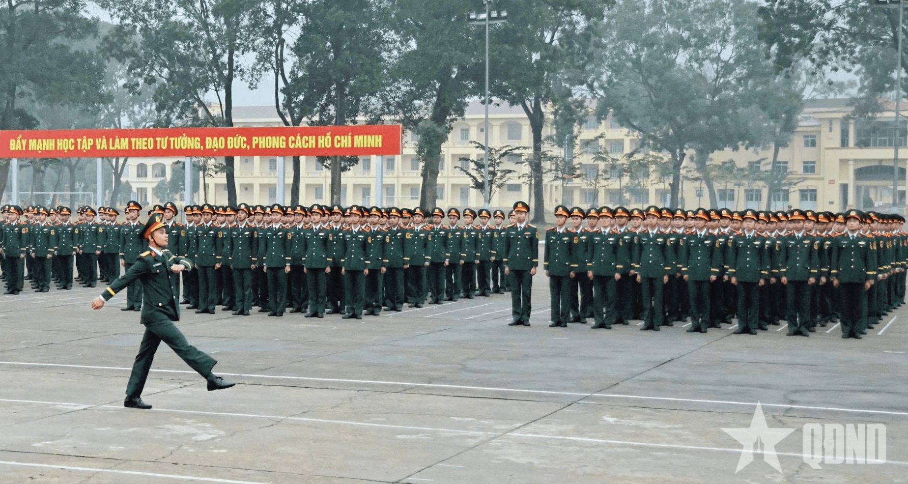Bộ Tổng Tham mưu: Kiểm tra điều lệnh đội ngũ sửa đổi tại Trường Sĩ quan Lục quân 1