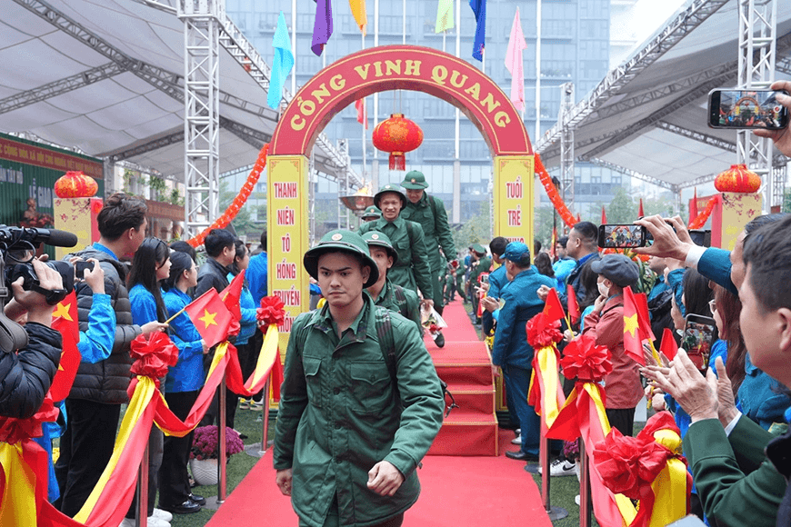 Thành phố Hà Nội tổ chức giao, nhận quân vào ngày 4-3 tại 8 điểm