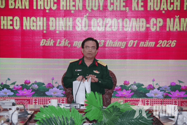 Lực lượng quân sự và công an tỉnh Đắk Lắk thực hiện quy chế, kế hoạch phối hợp
