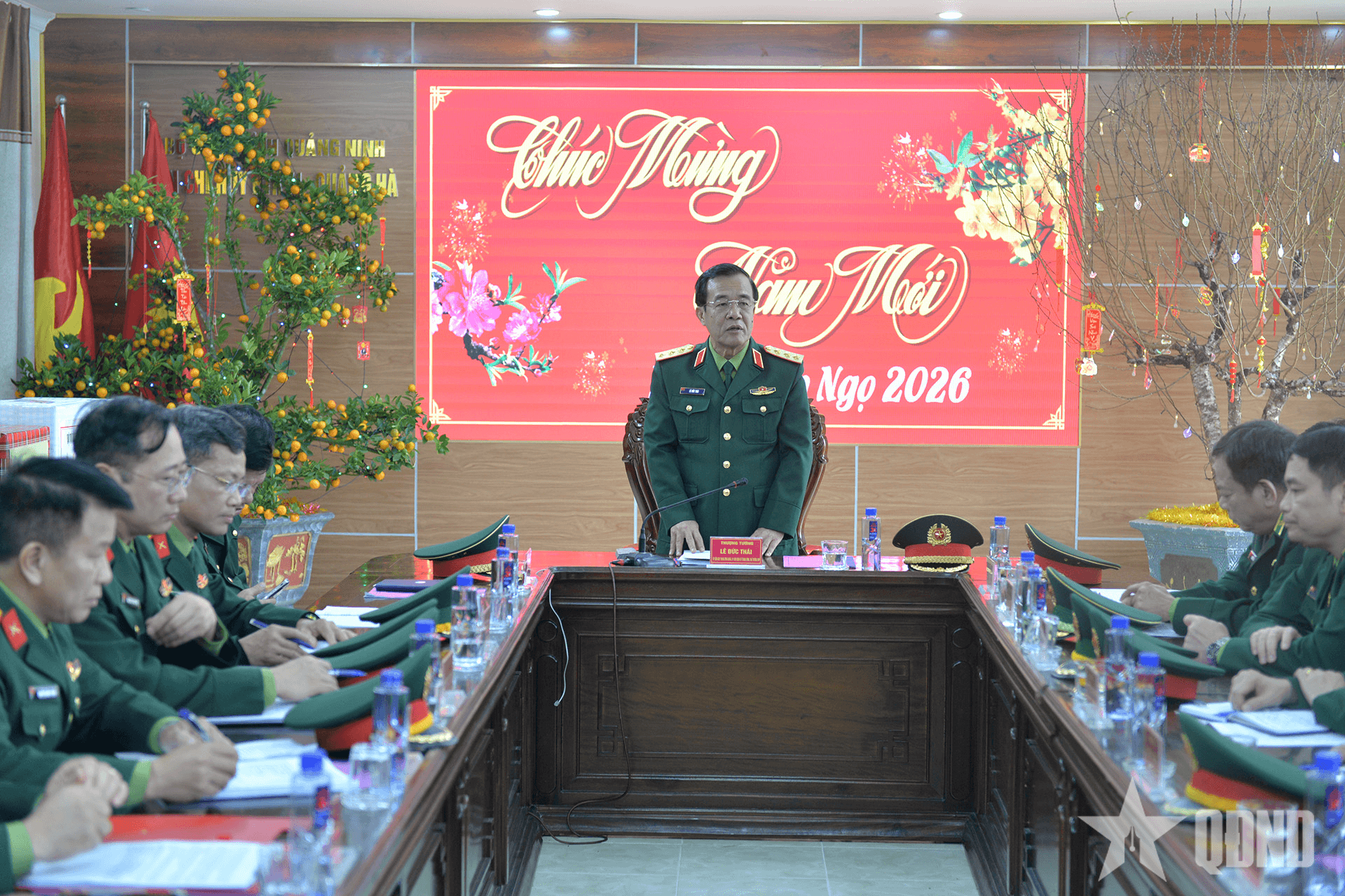 Thượng tướng Lê Đức Thái kiểm tra và chúc Tết một số đơn vị trên địa bàn tỉnh Quảng Ninh