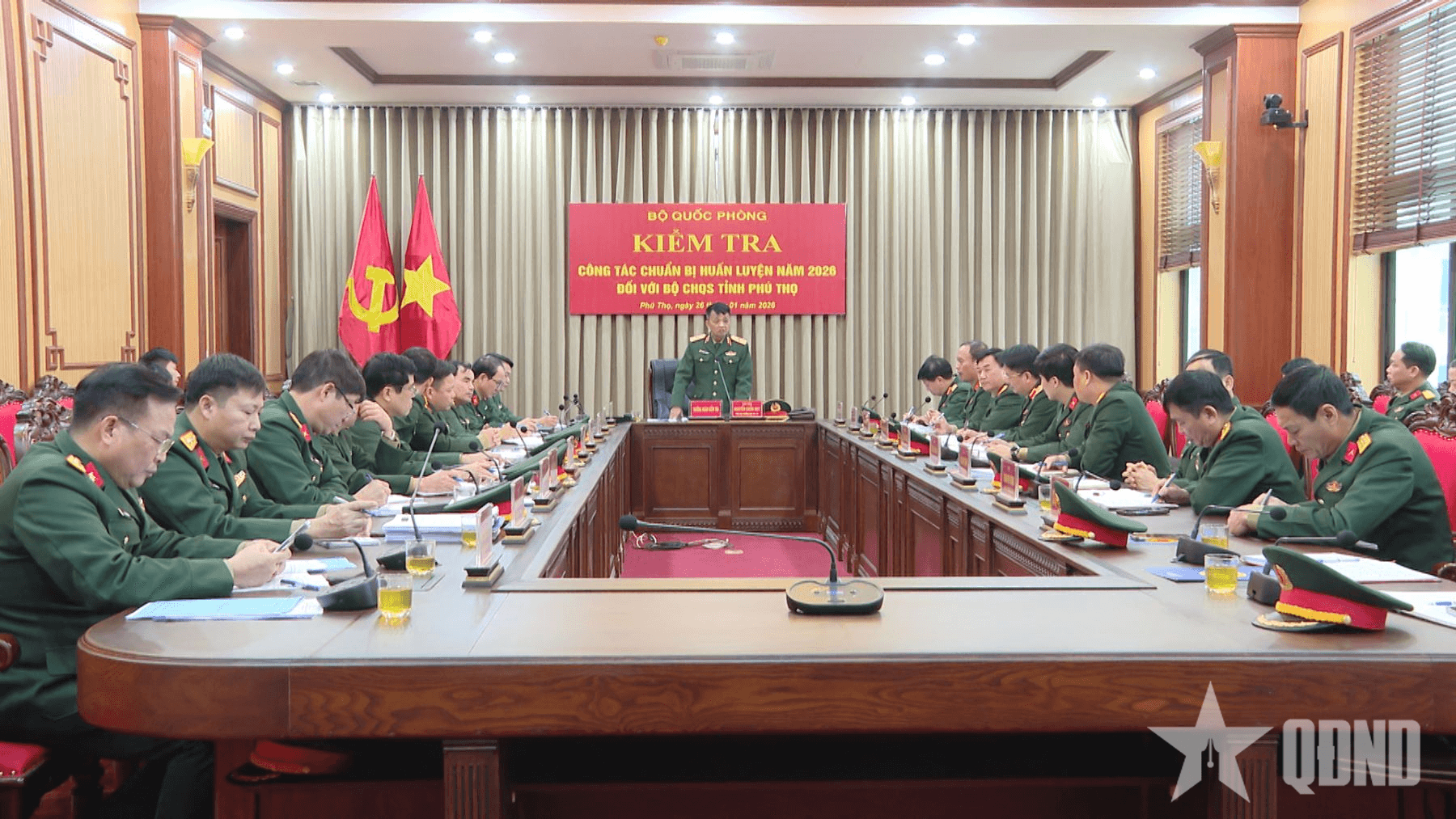 Bộ Quốc phòng kiểm tra công tác chuẩn bị huấn luyện tại Bộ CHQS tỉnh Phú Thọ