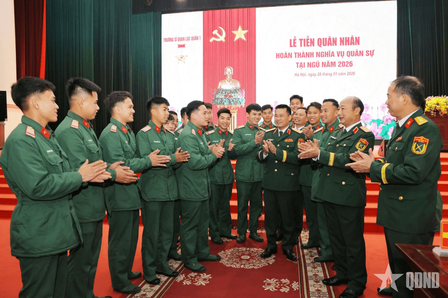 Trường Sĩ quan Lục quân 1: 100% quân nhân hoàn thành tốt nghĩa vụ quân sự