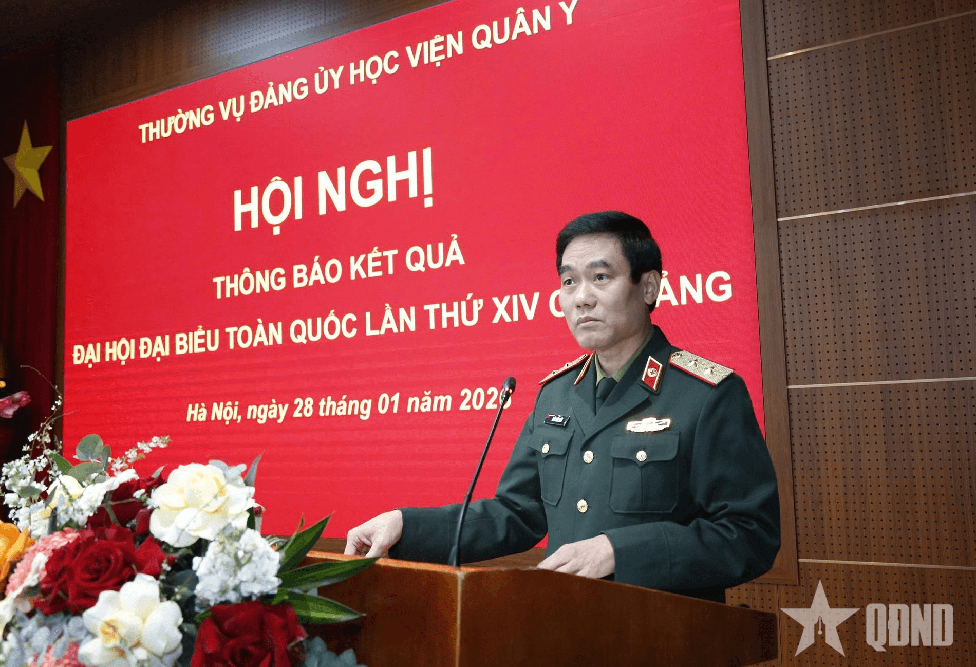 Thường vụ Đảng ủy Học viện Quân y thông báo nhanh kết quả Đại hội XIV của Đảng