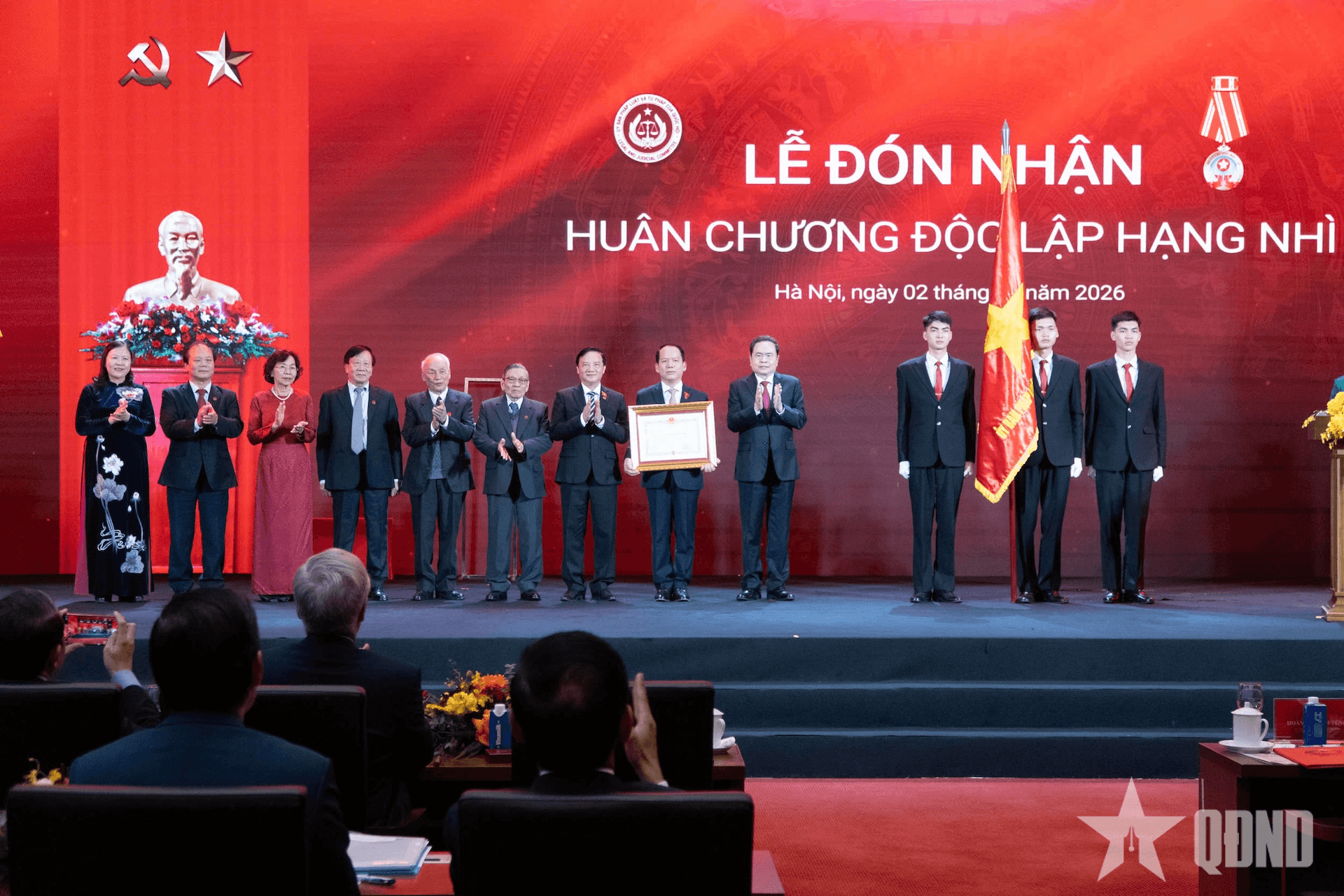 Chủ tịch Quốc hội Trần Thanh Mẫn dự Lễ kỷ niệm 80 năm thành lập Ủy ban Pháp luật và Tư pháp