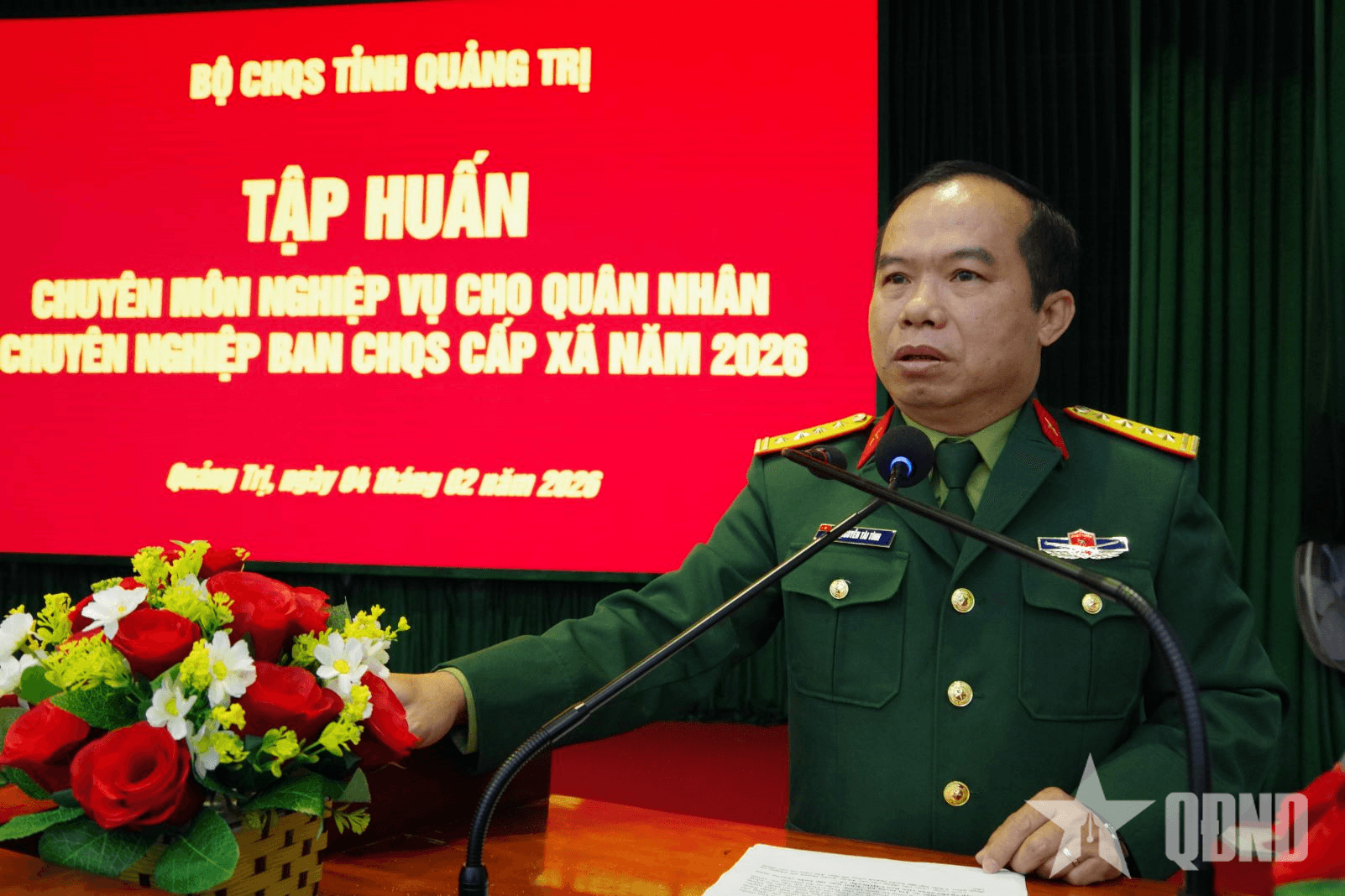 Quảng Trị: Tập huấn nghiệp vụ cho QNCN Ban CHQS cấp xã