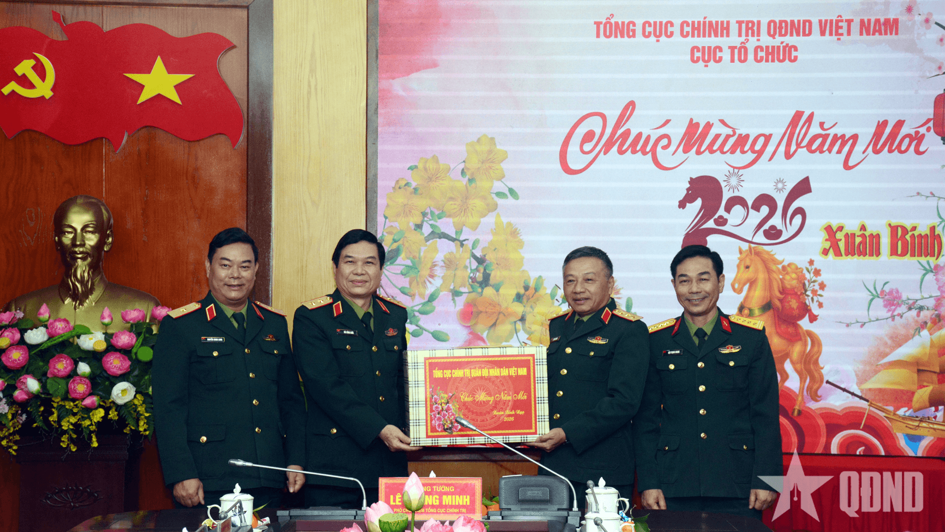 Thượng tướng Lê Quang Minh thăm, chúc Tết các cơ quan, đơn vị thuộc Tổng cục Chính trị