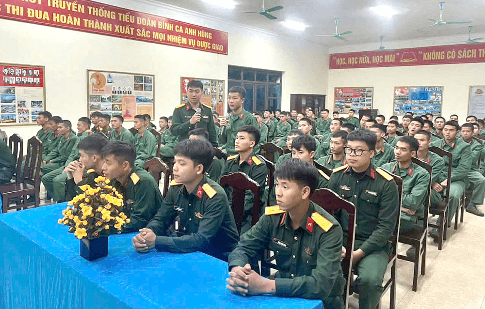 Hiệu quả mô hình Câu lạc bộ tiếng Anh tại Trung đoàn 102