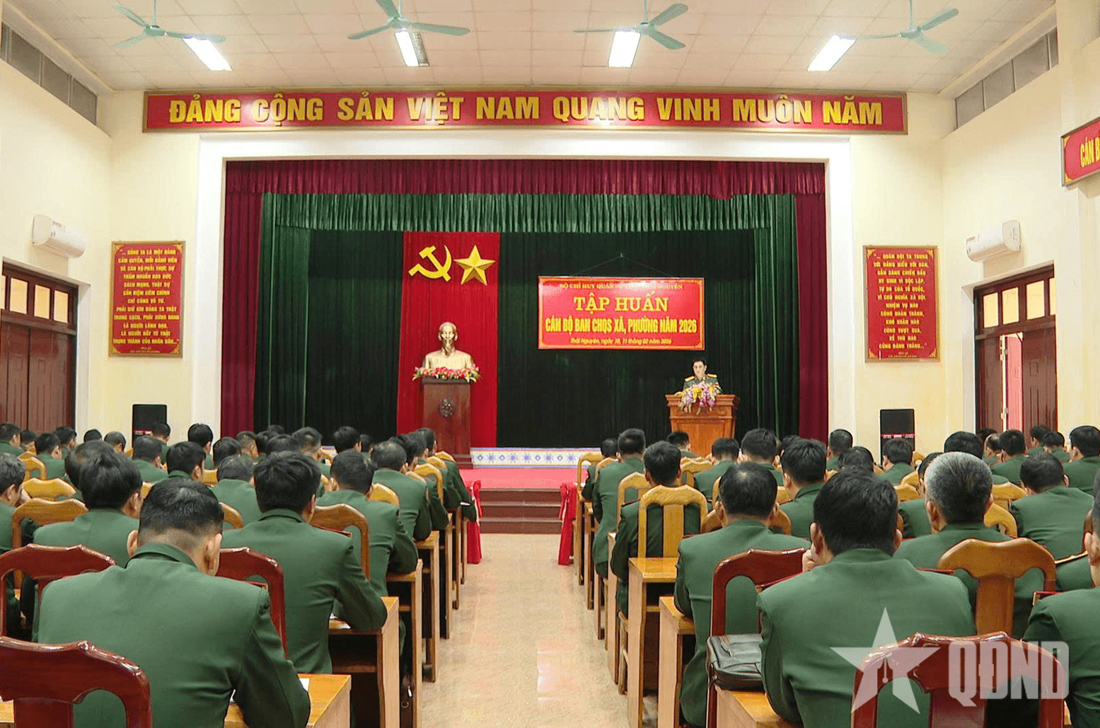 Bộ CHQS tỉnh Thái Nguyên: Tập huấn cán bộ ban CHQS xã, phường năm 2026