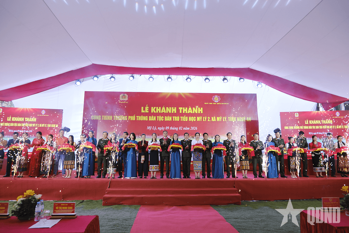 Khánh thành Trường Phổ thông Dân tộc bán trú Tiểu học Mỹ Lý 2