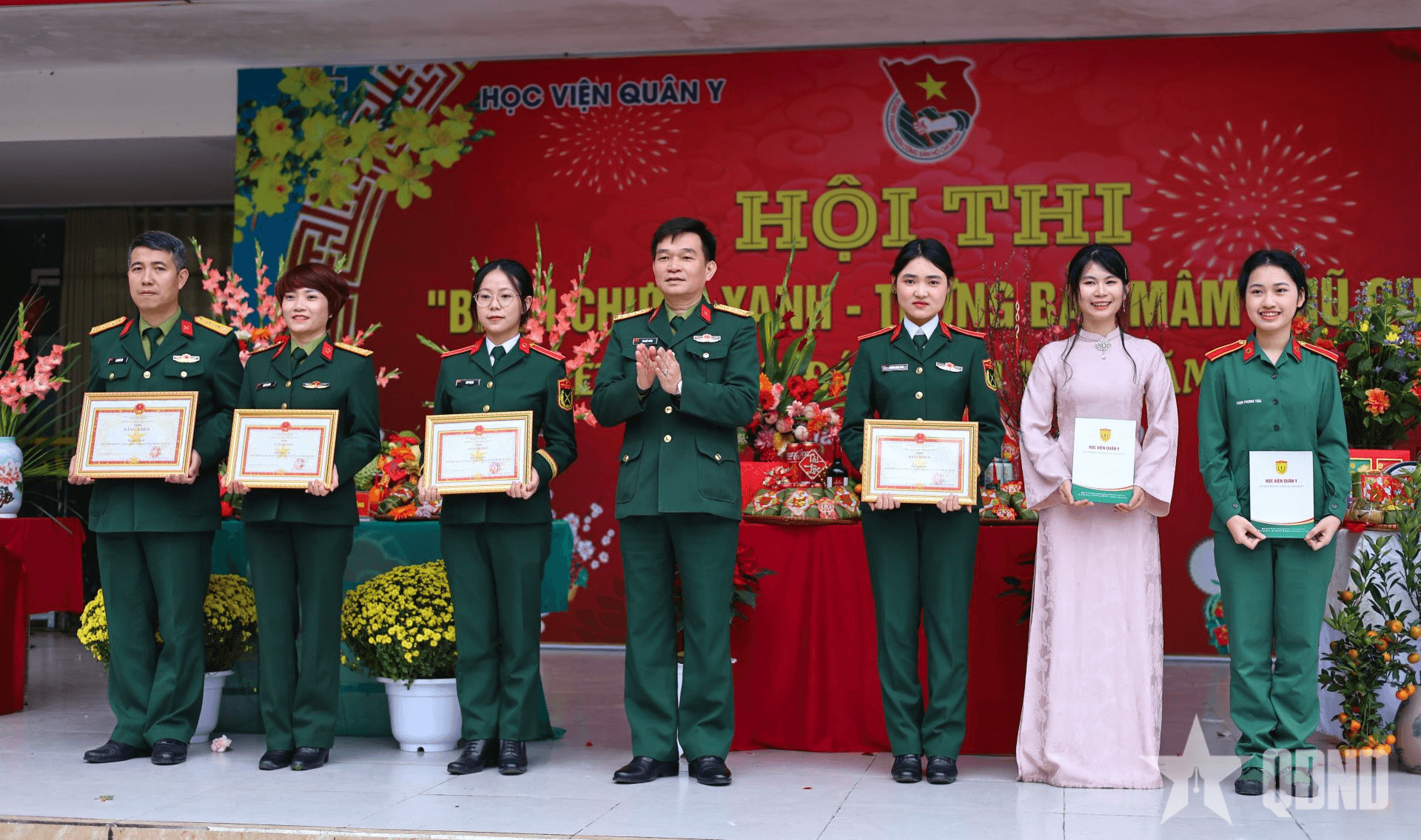 Học viện Quân y: Hội thi “Bánh chưng xanh - Trưng bày mâm ngũ quả”