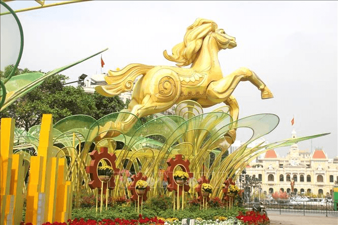 Những điểm nhấn đầu tiên của đường hoa Nguyễn Huệ 2026