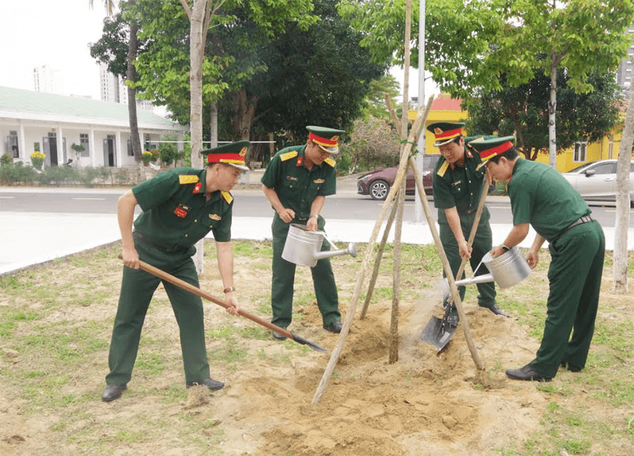 Trường Sĩ quan Thông tin hưởng ứng “Tết trồng cây đời đời nhớ ơn Bác Hồ”