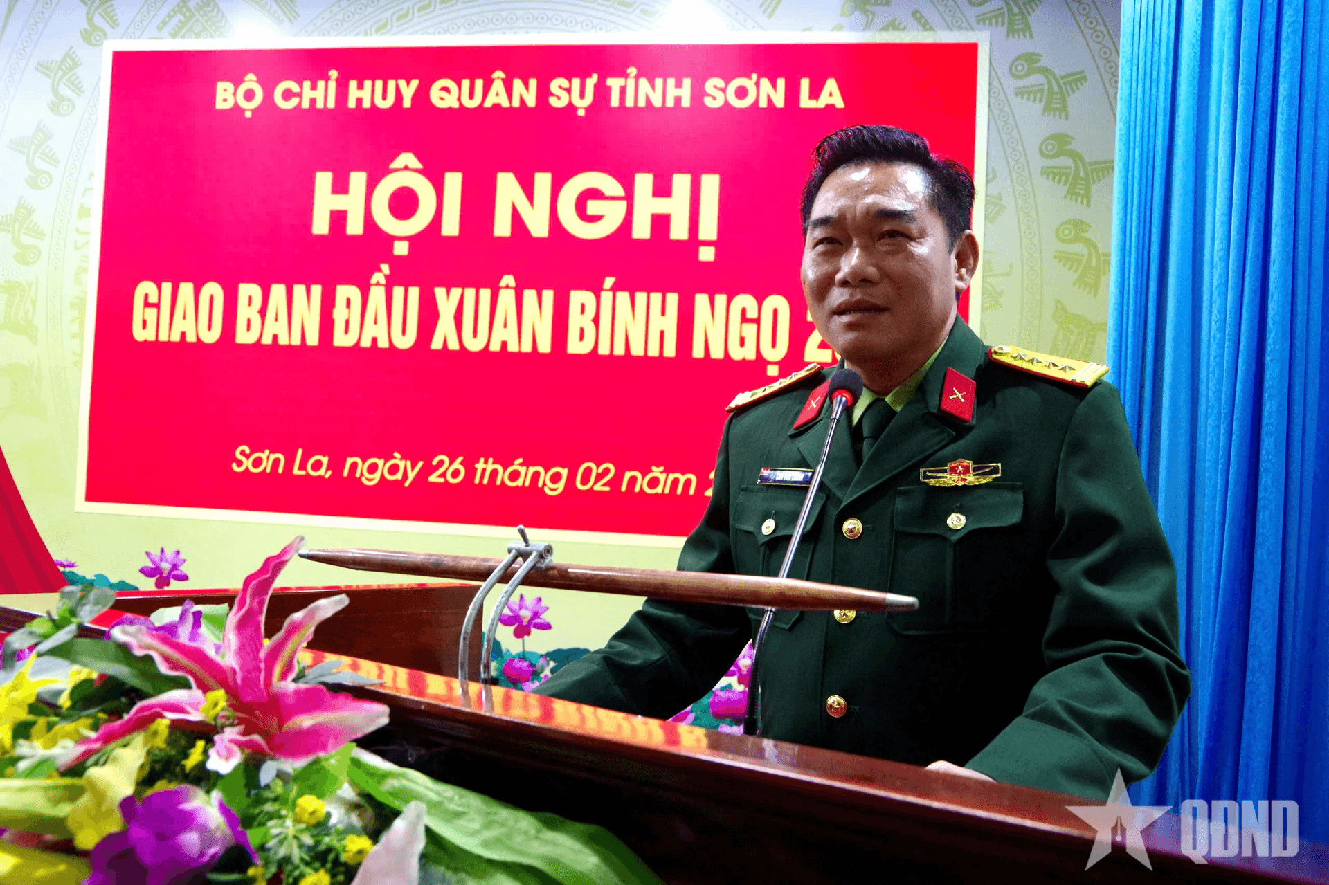 Bộ CHQS tỉnh Sơn La giao ban đầu Xuân Bính Ngọ 2026