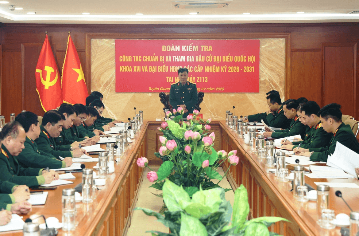 Tổng cục Công nghiệp quốc phòng kiểm tra công tác chuẩn bị và tham gia bầu cử