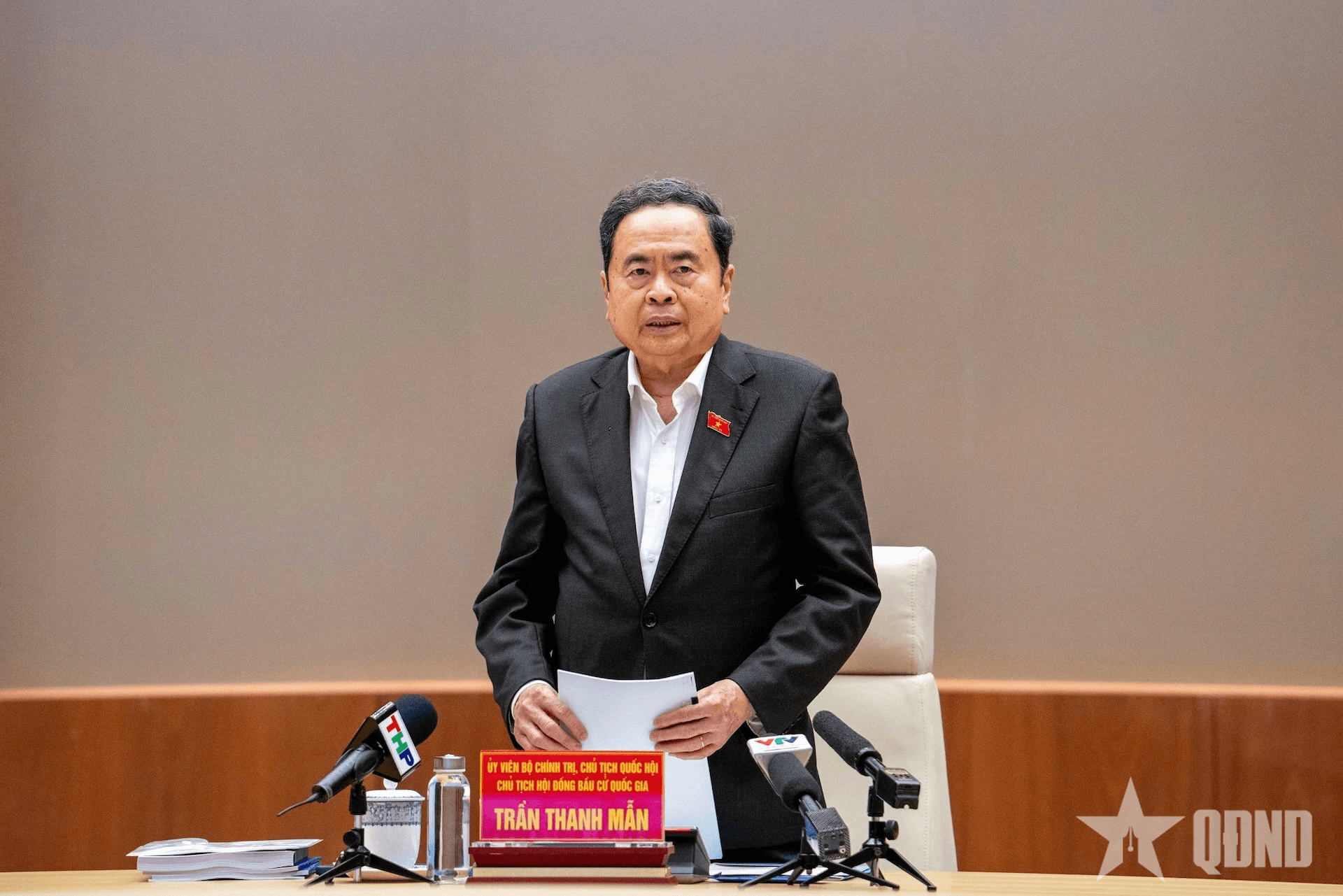 Chủ tịch Quốc hội Trần Thanh Mẫn kiểm tra công tác chuẩn bị bầu cử tại Hải Phòng