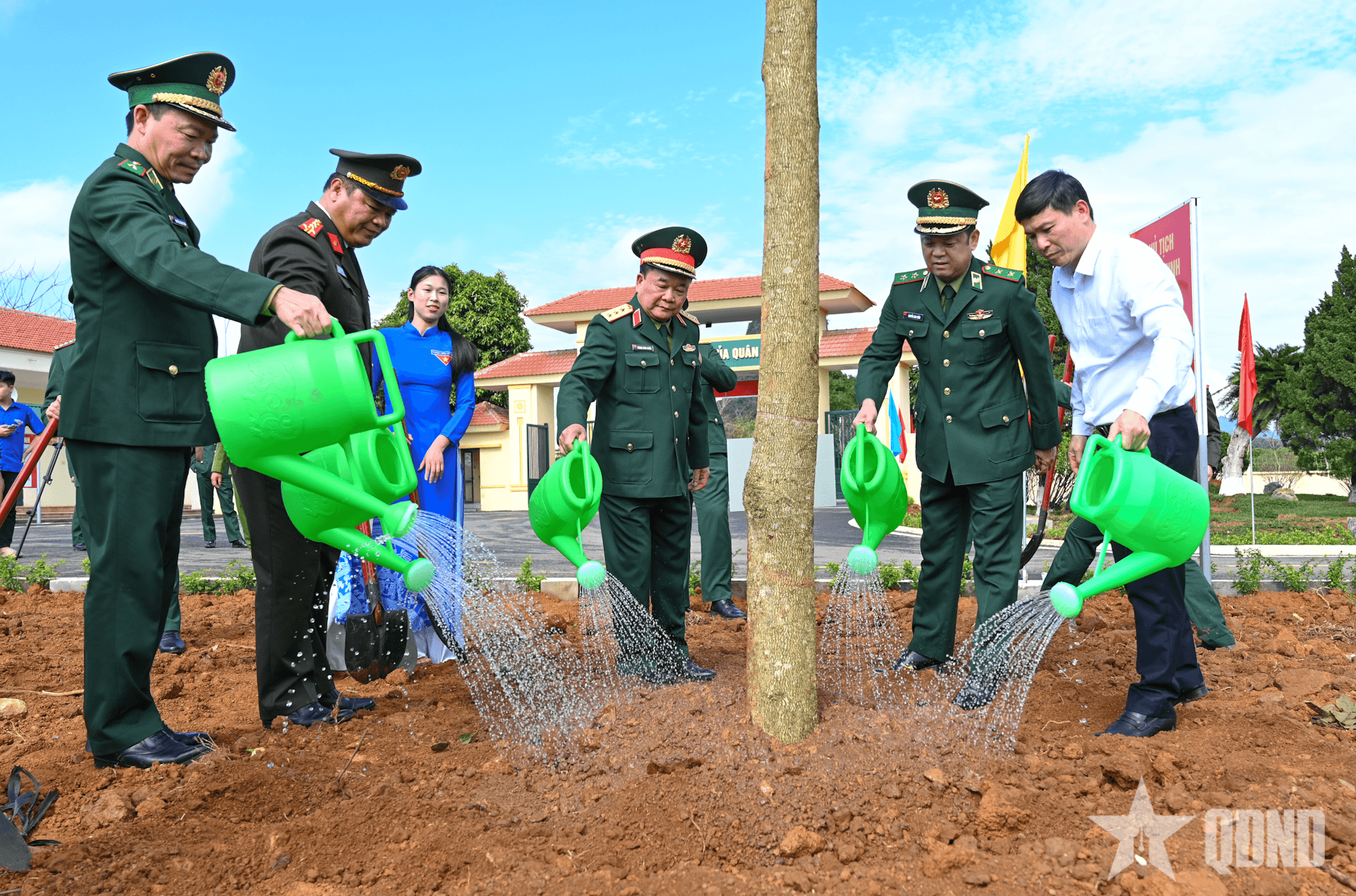 Thượng tướng Hoàng Xuân Chiến dự lễ phát động Tết trồng cây của Bộ đội Biên phòng