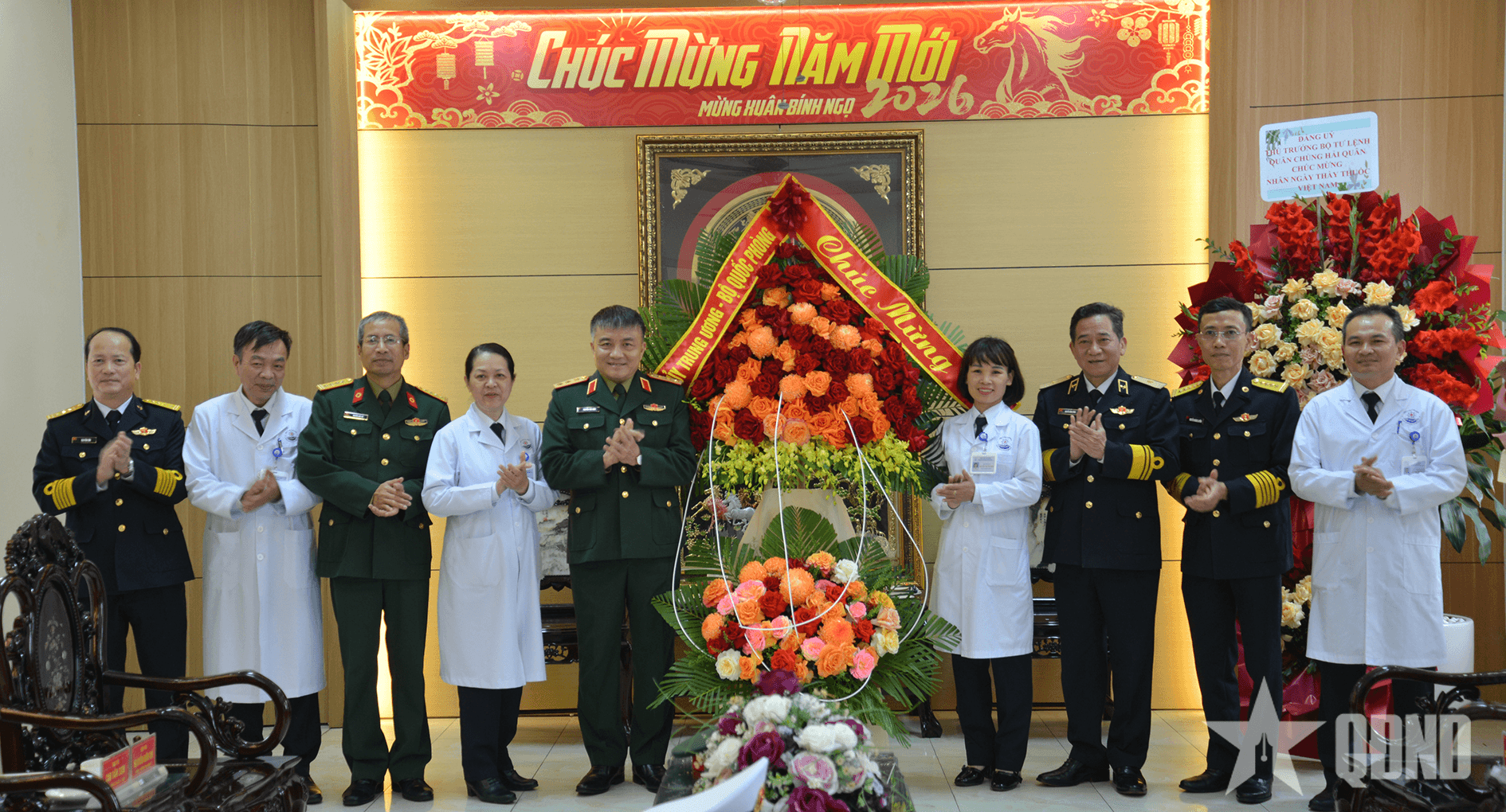 Thượng tướng Nguyễn Văn Hiền chúc mừng Viện Y học Hải quân nhân Ngày Thầy thuốc Việt Nam