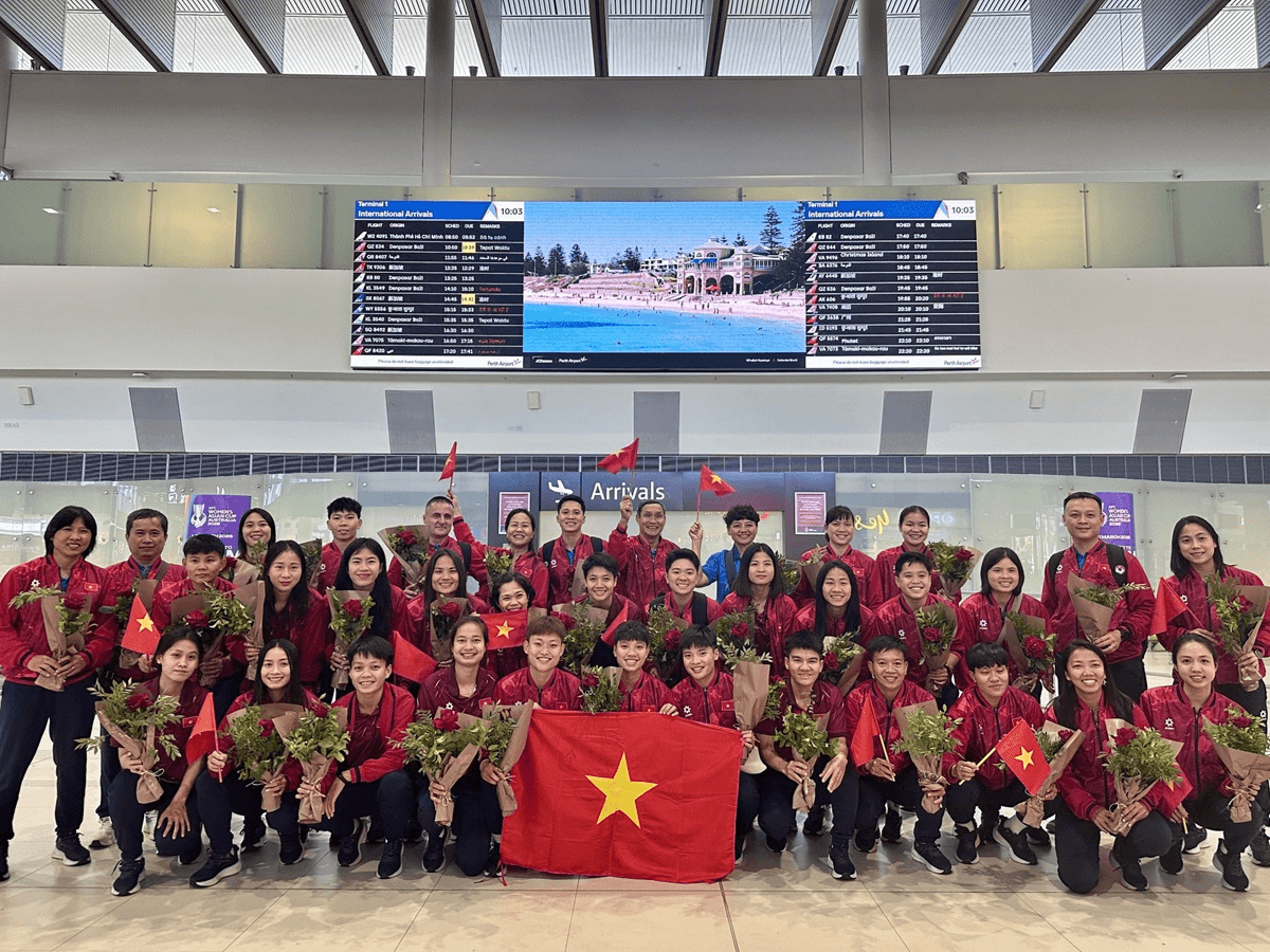 Đội tuyển bóng đá nữ Việt Nam tới Australia, sẵn sàng chinh phục Asian Cup 2026