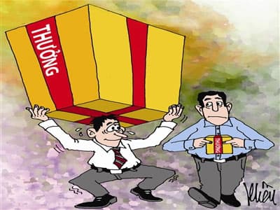 CHÊNH LỆCH THƯỞNG TẾT