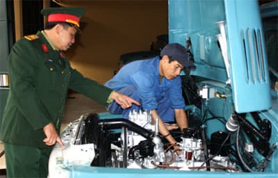 Người lái xe tâm huyết với nghề