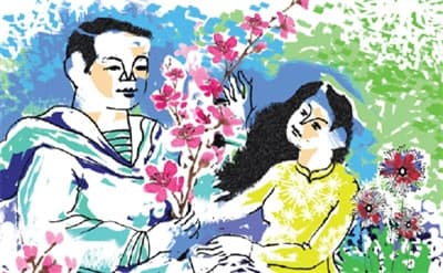 "A ha Xuân đến, a ha Tết”